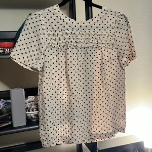 Madewell polka dot blouse